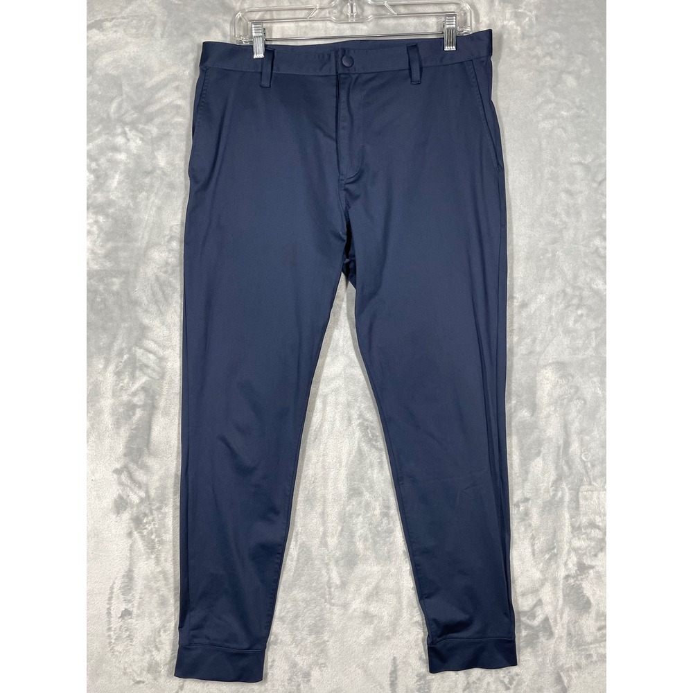 Rhone Mens Commuter City Pant Navy Blue Slim Fit Zipper Cuff 100151 Size 33